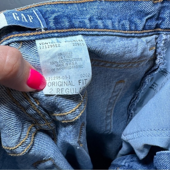 Gap Vintage 90's Original Fit Blue Jeans Size 2 Regular - Picture 4 of 7